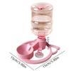 Gravity Automatic Pet Water Dispenser, Fits 2.8cm Mineral Water Bottles, Large Capacity Filter-Free Water Feeder for Cats