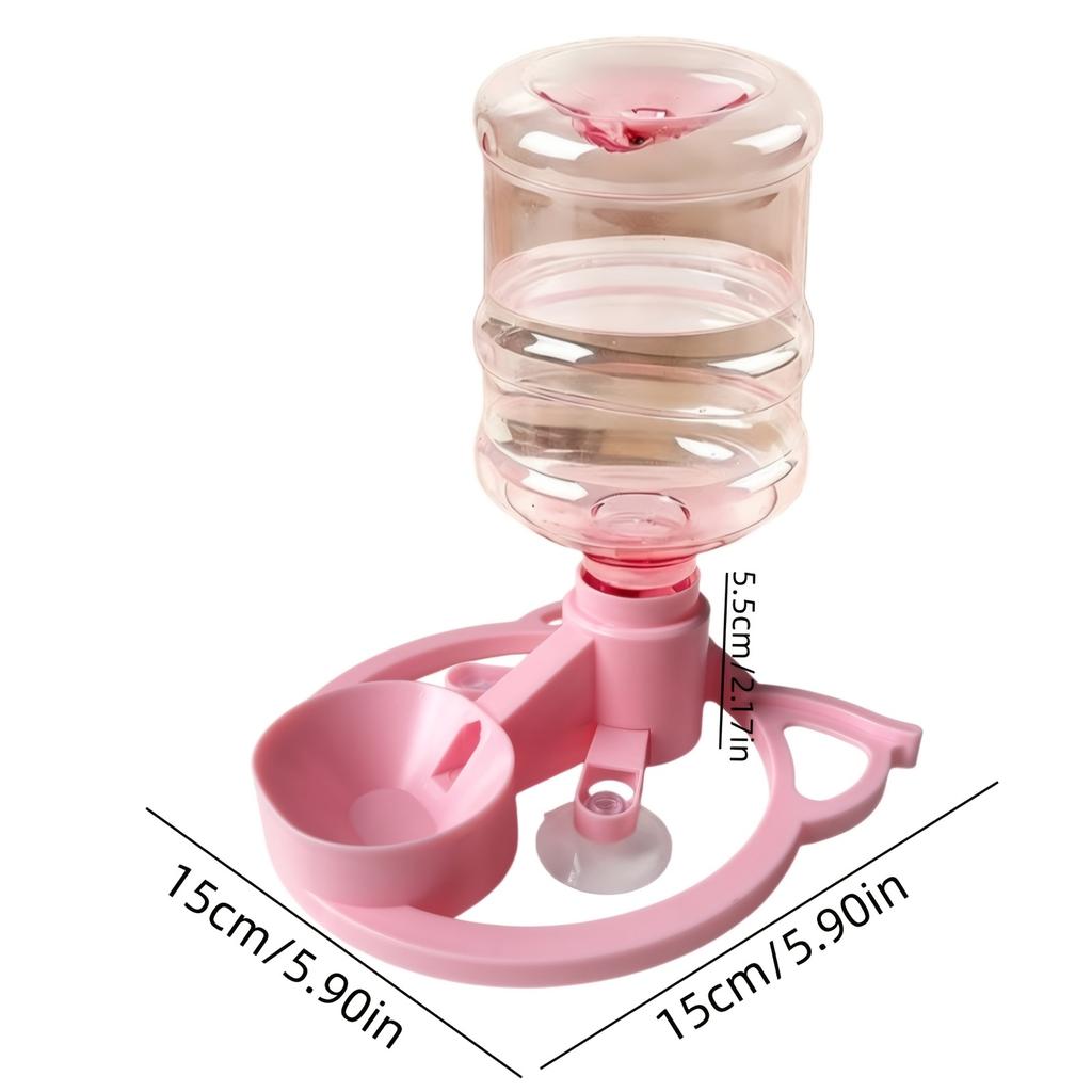 Gravity Automatic Pet Water Dispenser, Fits 2.8cm Mineral Water Bottles, Large Capacity Filter-Free Water Feeder for Cats