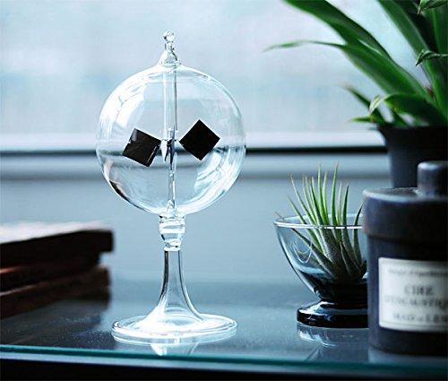 Scigeek Radiometer Solar Windmill Glass Decorative Office Desk Ornament [Scandinavian Style Gift]