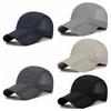 Quick Dry Outdoor Sun Hat Solid Color Sports Caps Breathable Baseball Cap  Men