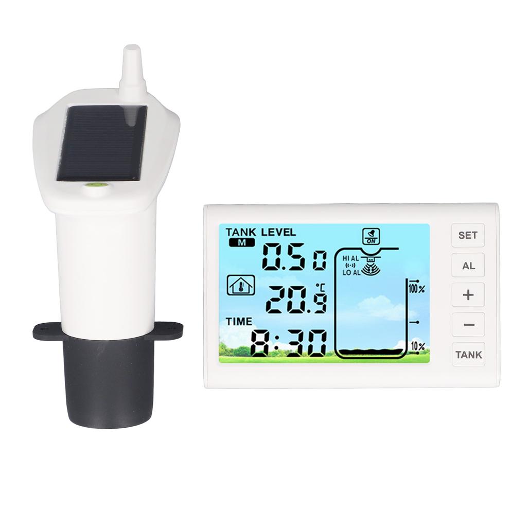 Ultrasonic Level Sensor Water Tank Liquid Depth Meter Electronic Digital Display Receiver Transmitte