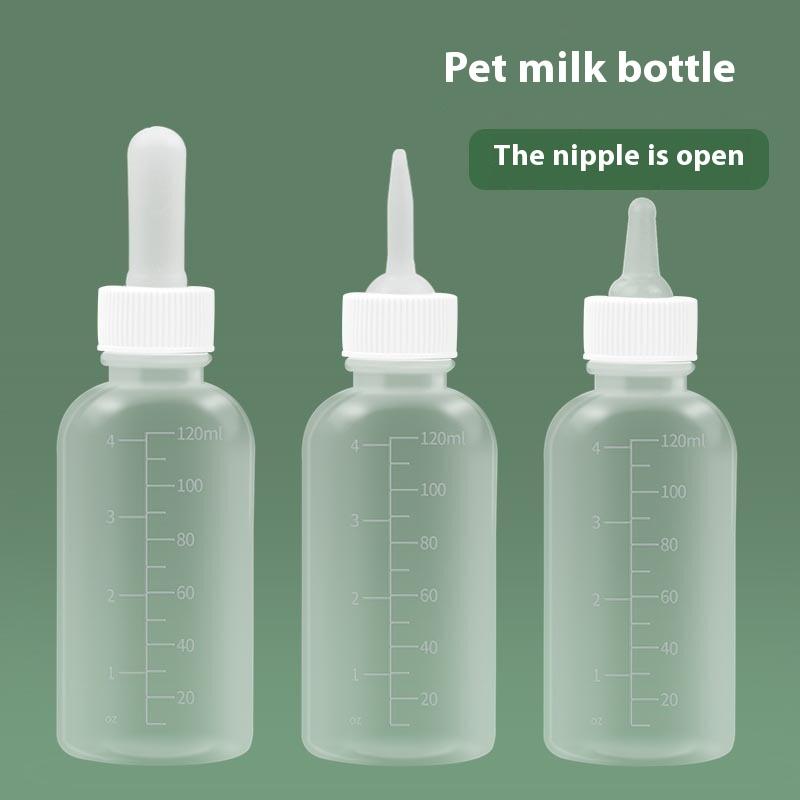 Pet Kitten Feeding Bottle Nipple Feeder Can Squeeze Liquid Milk Nursing Bottle For Born Dogs Puppies Rabbits Hamster Cat