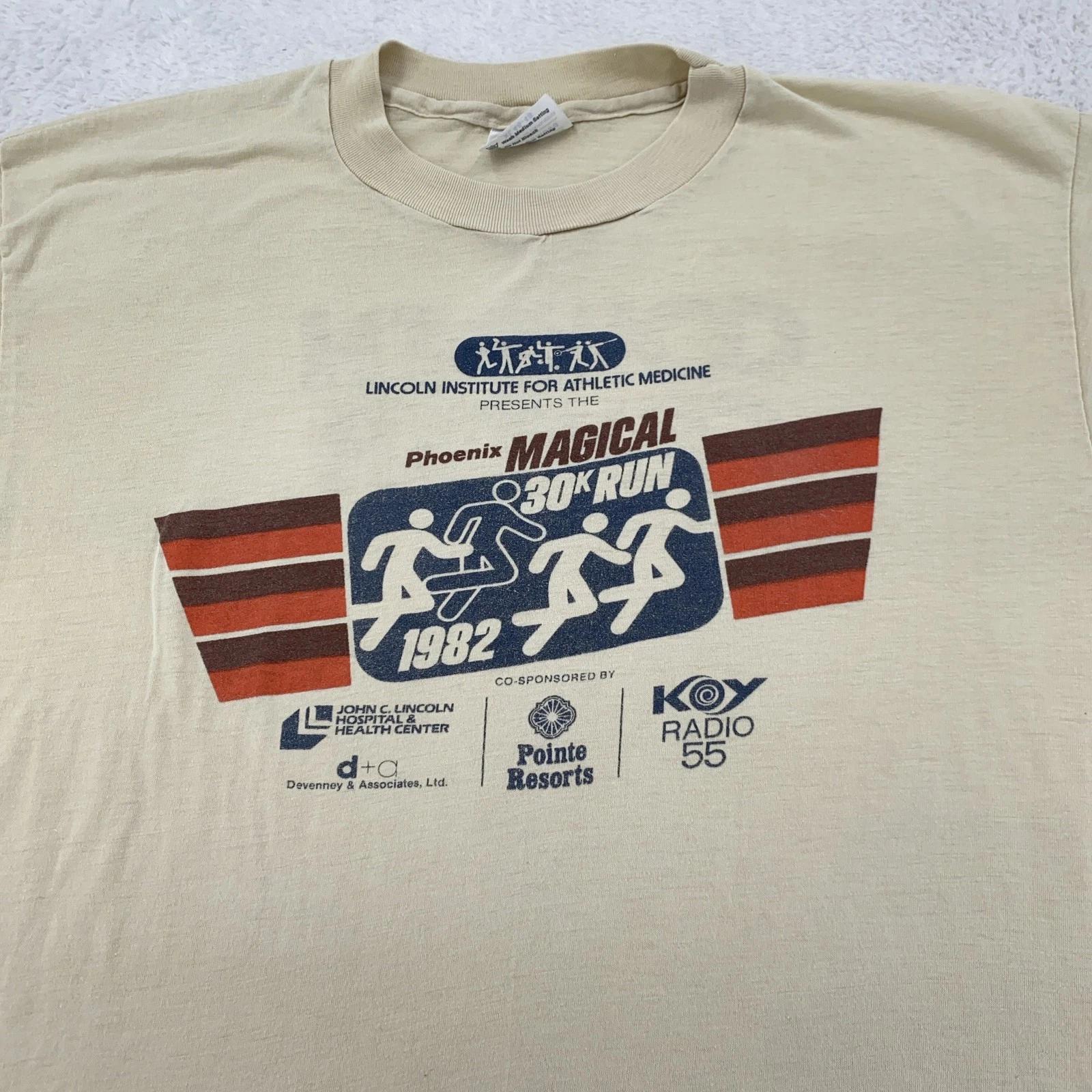 Винтажная футболка Phoenix Magical 30K Run Tee Мужская M/L 1982 Беговой Забег 80-е США 4XL