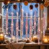 Seasonal Home Holiday Accents 12Pcs Spiral Icicle Ornaments, Christmas Twisted Hanging Decor, Transparent Winter Wonderland Party Supplies Pendants