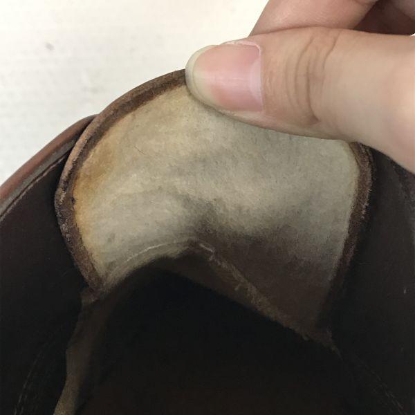 60s-70s ANSI Z41.1 Steel Toe Plain Toe Service Shoes 10EE 27.5-28cm Brown(USED)