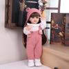 KEIUMI Păpușă Bebe Reborn de 17 Inch, Silicon Vinil Complet, Piele Realistă, Păpușă Fetiță Nou-Născut, Cadou de Crăciun