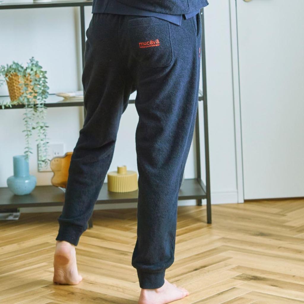 Calças Jogger Relaxantes de Recuperação Tamanho L Silhueta Leve mucava Roupa Oficial para Vestir, Calças, Pile de Dupla Face, Roupa de Descanso, Pijama,