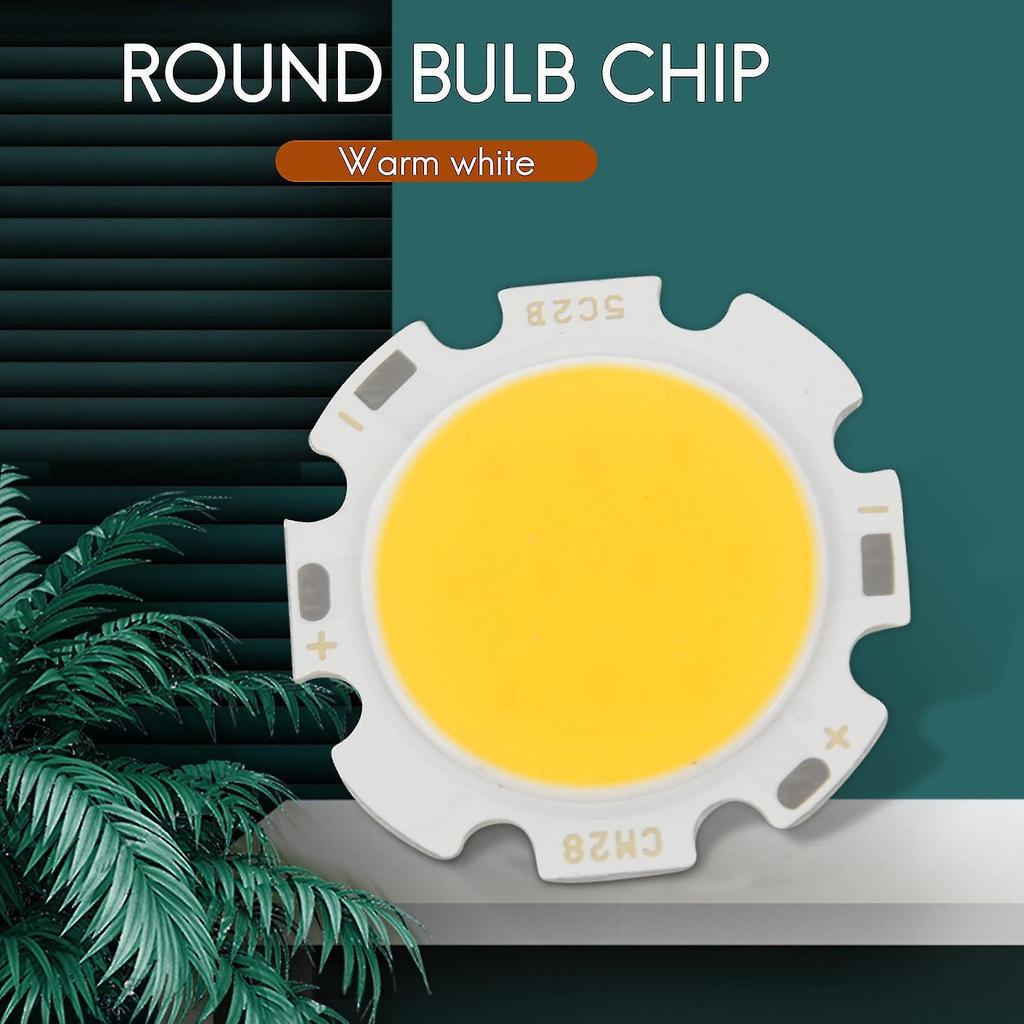 5w Chip Light Round Cob Super Led Light Led Lamp Warm White Dc15-17v-hao