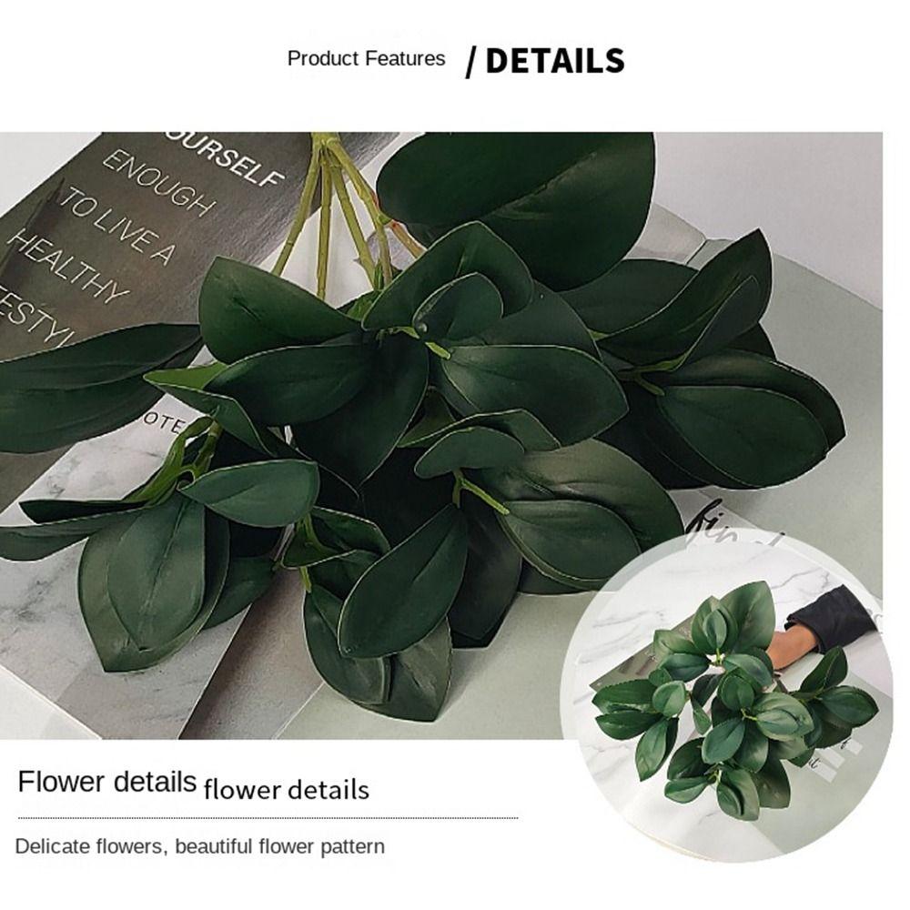 Acorn Peperomia Artificial Plants green 30cm Green Plants High Quality Eucalyptus Leaves Artificial Shrubs Plants Outdoor