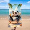 Chill Panda Beach Bath Towel - Soft, Super Absorbent & Fun Design for Everyday Use & Perfect for Relaxing Spa Moments