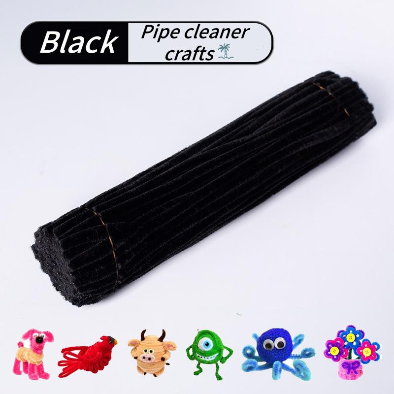100 Pieces Pipe Cleaners Chenille Stem, Solid Color Pipe Cleaners Set for Pipe Cleaners DIY Arts Crafts Decorations