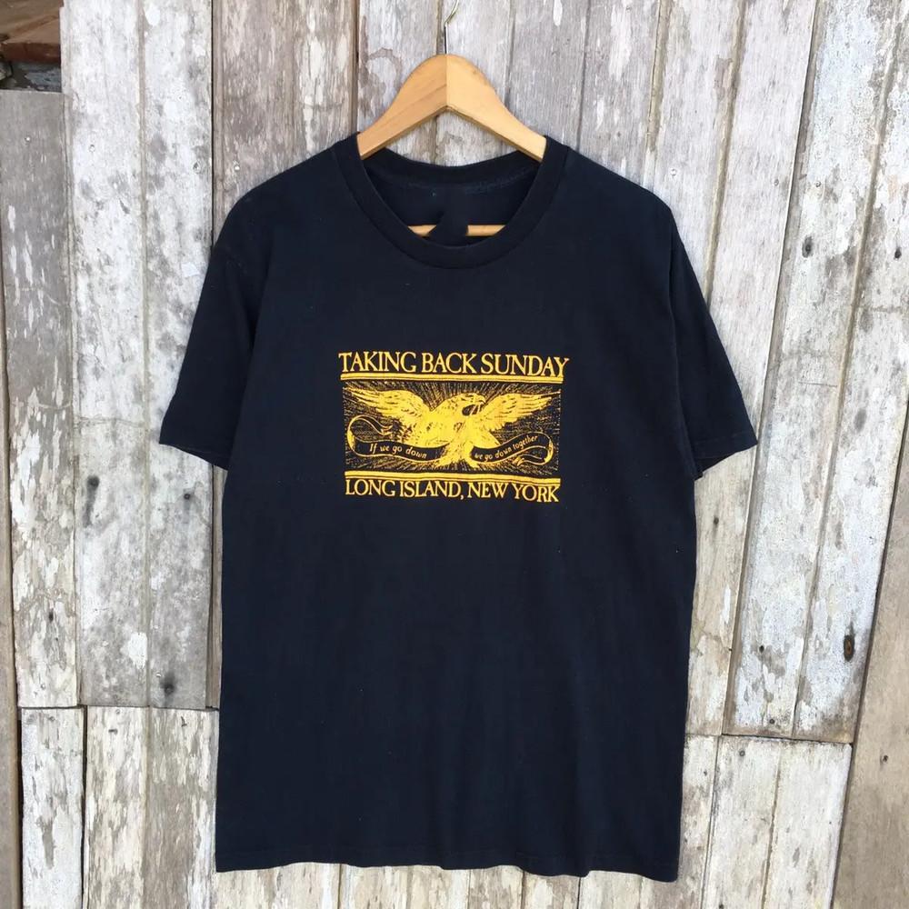 VTG Taking Back Sunday Band Short Sleeve Black Gift Fan All Size Shirt AG2117 Unisex T-Shirt M