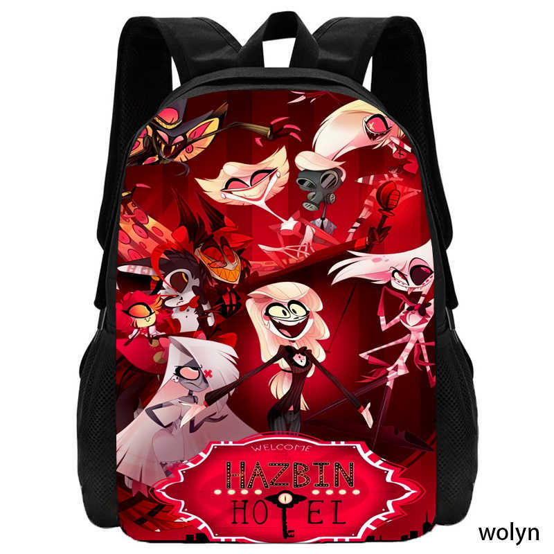 Hell Inn Hazbin Hotel Student School Bag High Value Leisure Oxford Ridge Relief Backpack