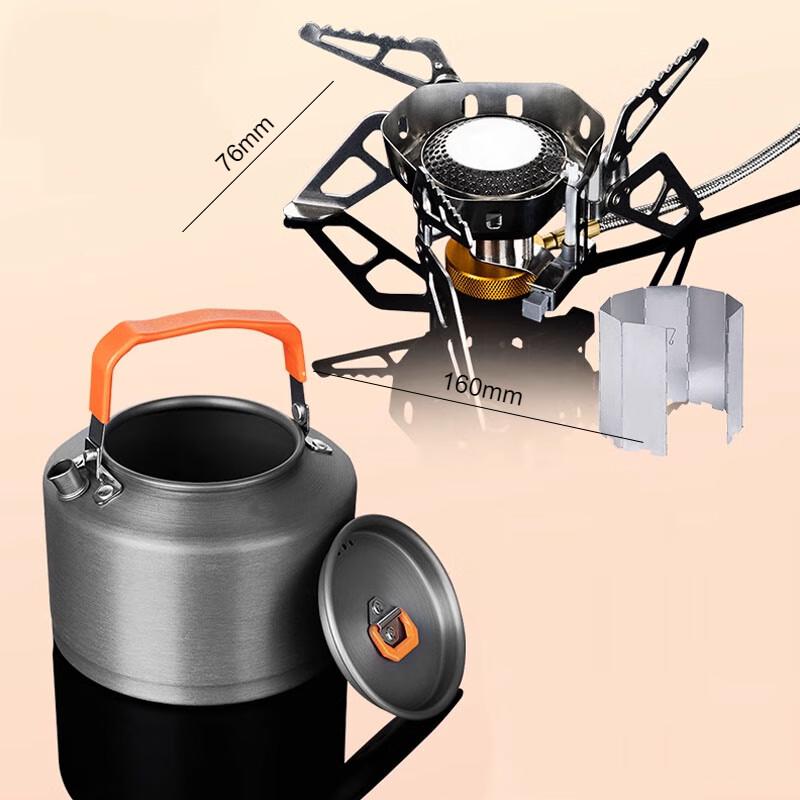 Windproof Outdoor Split Camping Gas Stove Kit