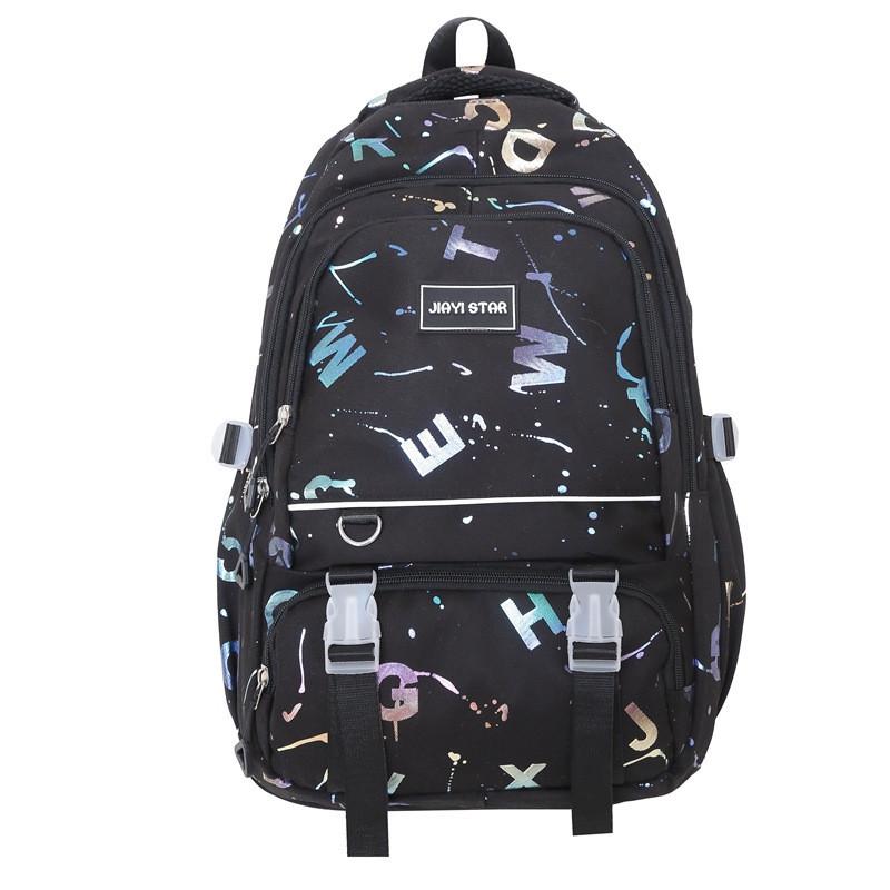

Large Capacity Fashionable Unisex Backpack For School Outdoor Activities In Various Colors чёрный