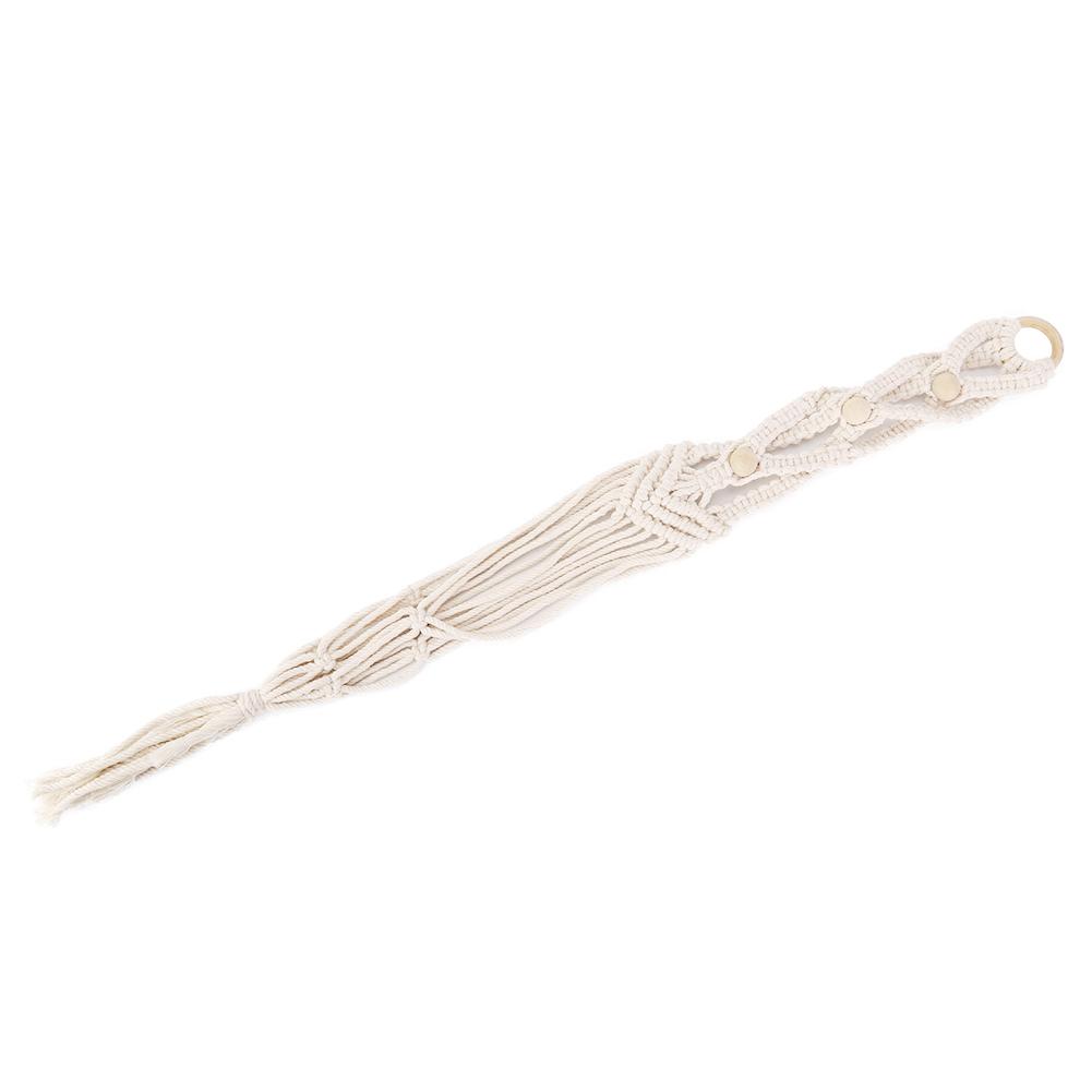 Bohémský styl střapce květináč závěsná rostlina závěsné lano domácí nástěnná dekorace ručně tkaná bavlna