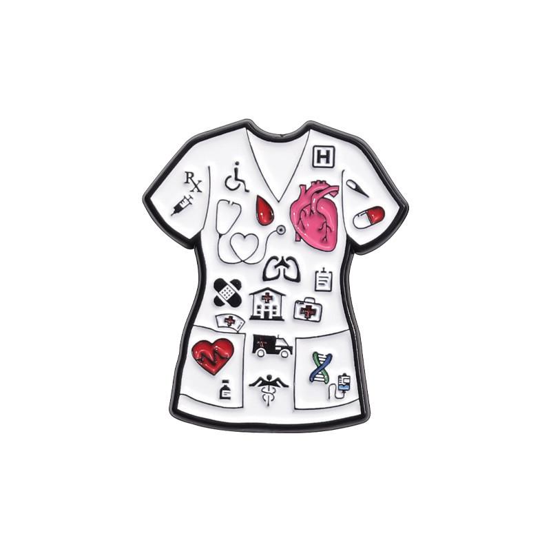 Eye-catching Cartoon Character Brooches In Alloy For Nurses And Medical Professionals