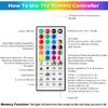 Mlambert 99Ft 300 LED Christmas String Lights Outdoor Indoor, 17 Solid Colors 8 Multicolors 8 Lighting Modes RGB Twinkle Fairy Rope Lights with