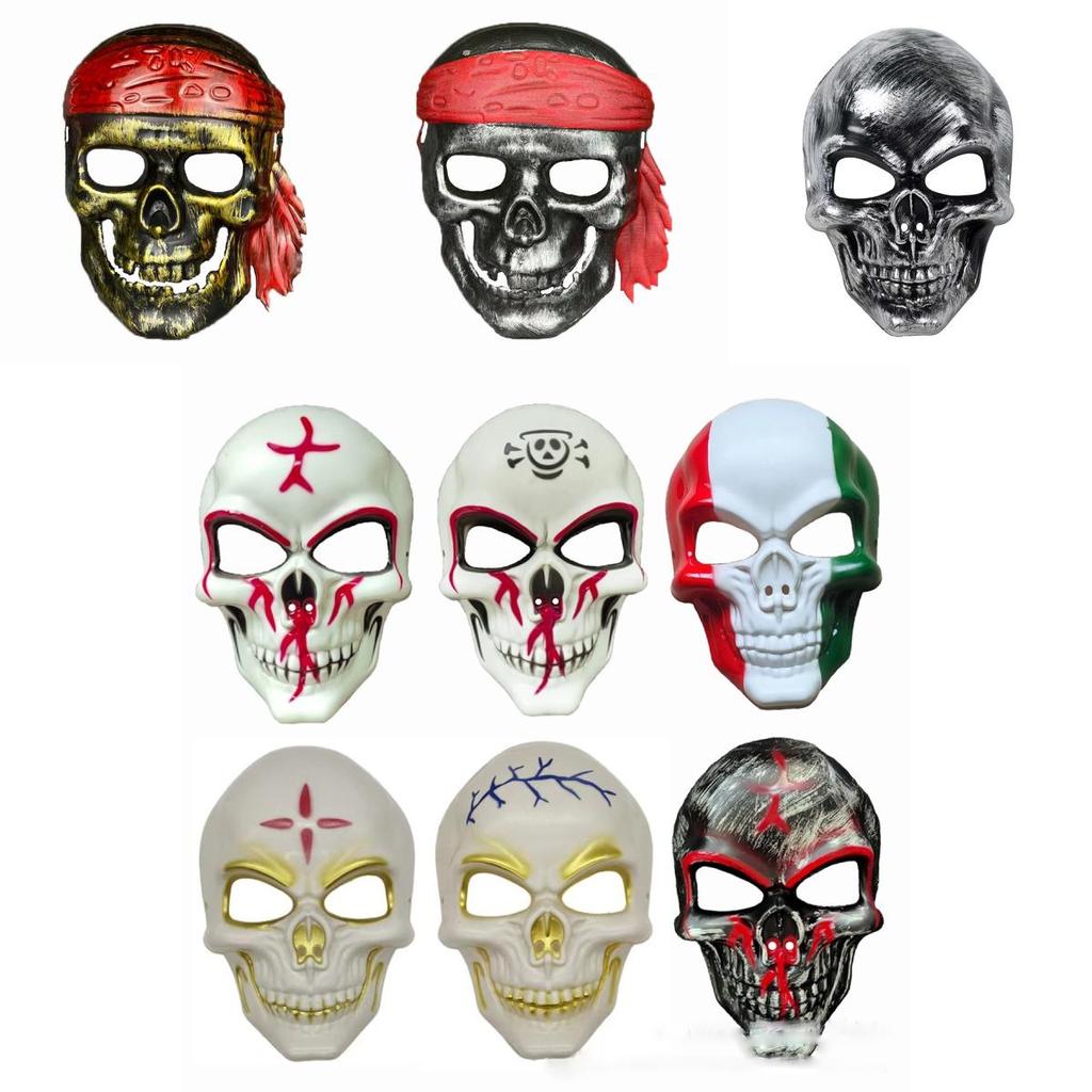 Spooky Plastic Skull Masks Perfect For Halloween Costumes And Celebratory Events
