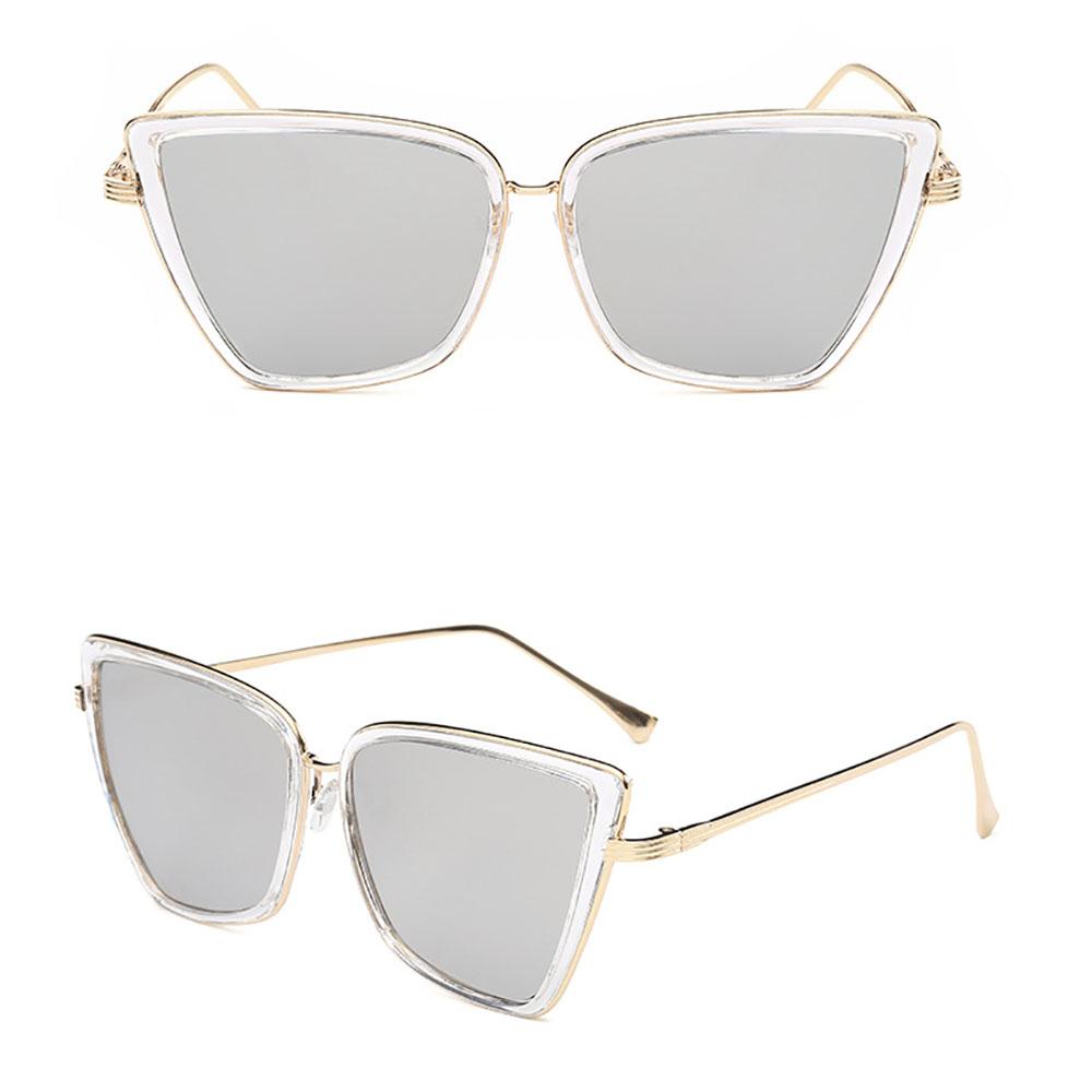 Metal Retro Oversized Sunglasses Women Sexy Cat Eye Luxury Sun Glasses Female Black Gradient Vintage Ladies Oculos De Sol