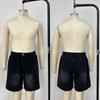 Men Denim Shorts Relaxed Fit Elastic Waistband Casual Style with Multiple Pockets Durable Stitching Versatile Design for Everyday Wear
