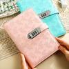 A5 Retro Password Book with Lock Thickened Diary Notebook Embossed Student Notepad  Writing Diary