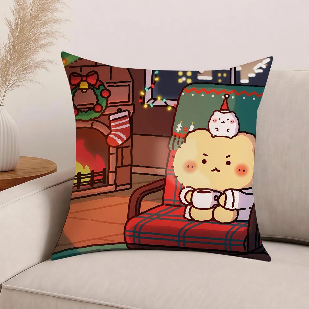 Cartoon Y-yurang bear Pillow Case Office Cushions Suitable For Sofa Car Bedroom Decorative Cushion Cover