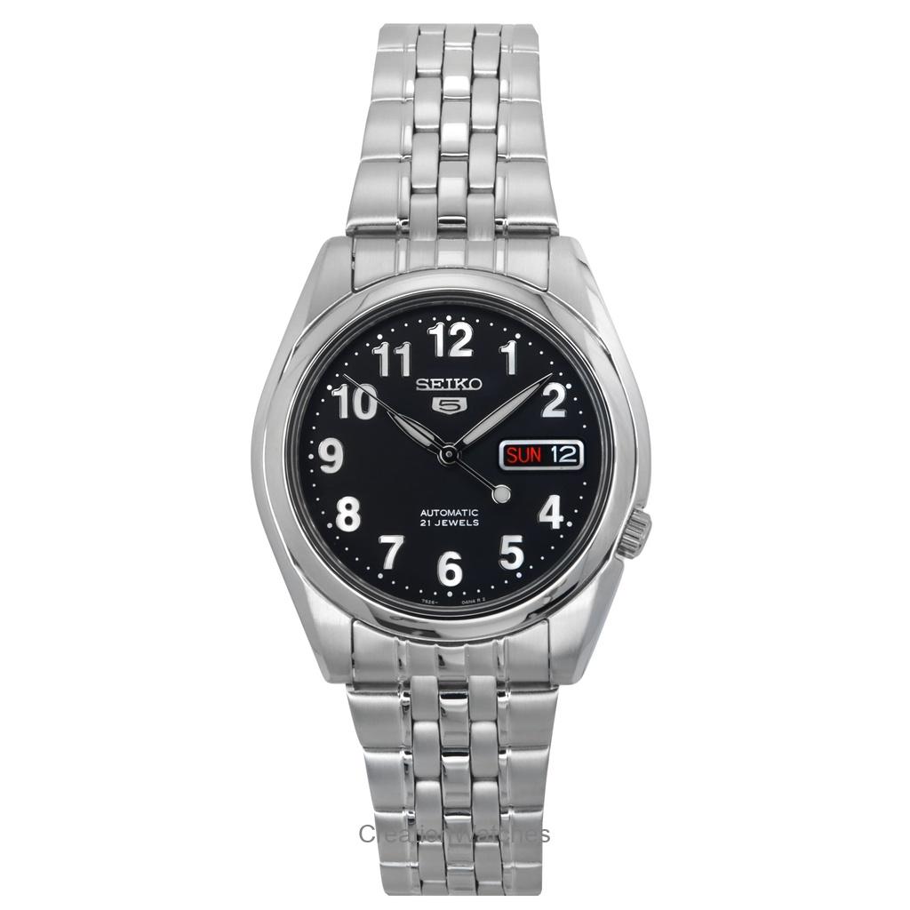 

Восстановленные мужские часы Seiko 5 Automatic 21 Jewel SNK381 SNK381K1 SNK381K чёрный