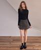 Lapineatteullie Classic Tweed Skirt Pants Red