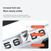 Solar Car Phone Number Plate Temporary Parking Auto Accessories For Citroen C5X e-C4 X e-C3 C4 C3 C5 AIRCROSS C-Elysee C-Crosser aly256