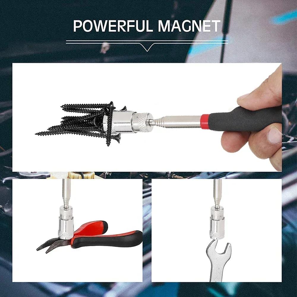 Telescopic Magnetic Pen Portable Metalworking Handy Tool Magnet Capacity for Picking Up Nut Bolt Adjustable Pickup Rod Stick