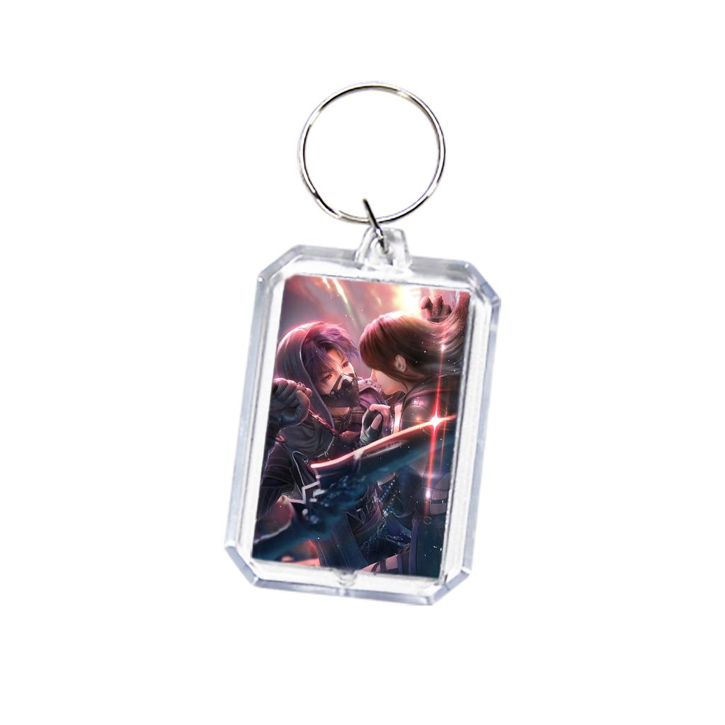 Game Love and Deepspace Rafayel Zayne Xavier Double-sided Photo Acrylic Keychain Backpack Keychain Pendant Fans Gifts Peripheral