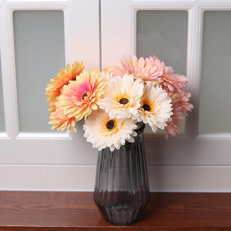 Imitation Flower Fran Flower Gerbera Small Daisy Flower Art Manual Flower Arrangement Wedding Decoration Bouquet Flowers