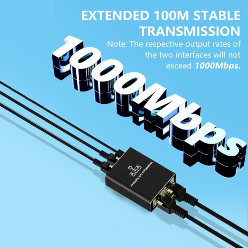 RJ45 Splitter 1 in 2/3/4 Out Network 1000Mbps RJ45 Adapter Gigabit Converter Internet Ethernet 8P8C Extender Plug Extension