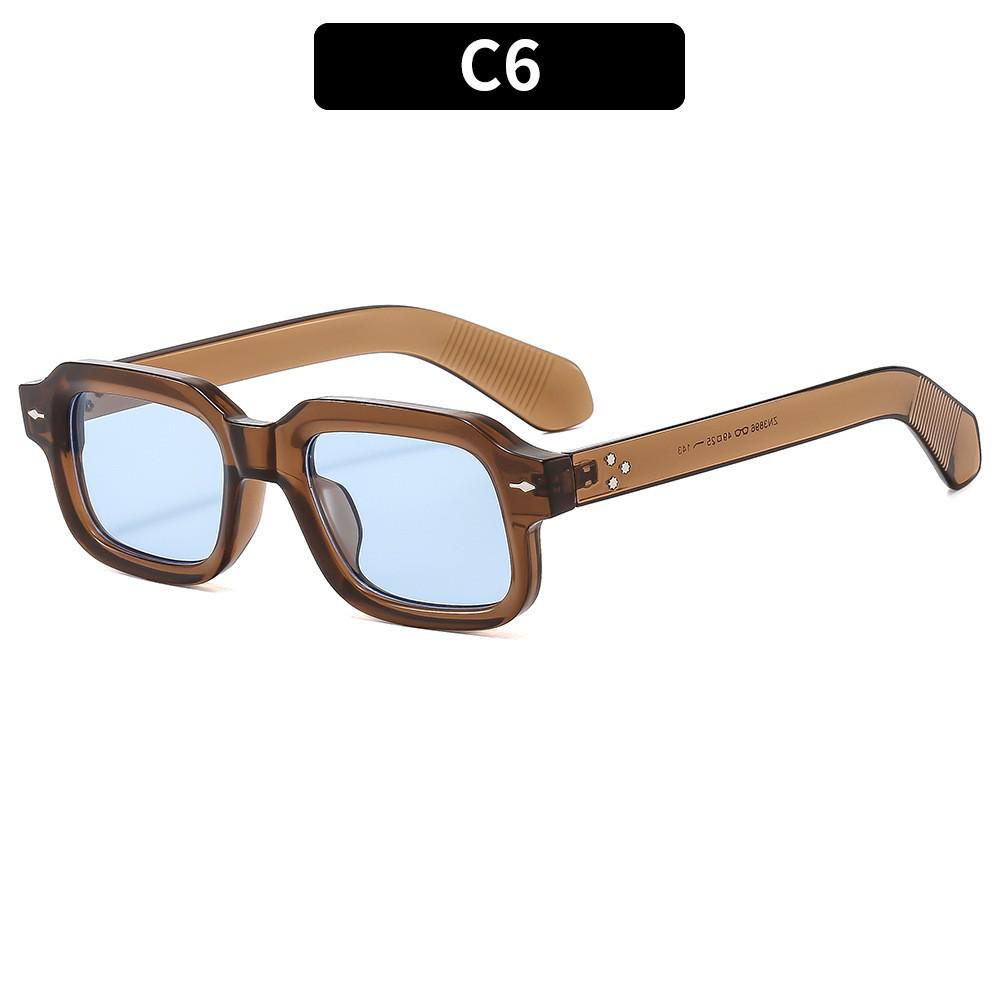 Trendy Retro Square Arrow Sunglasses - Unisex Grey