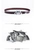 Western Cowboy Double Gun Zinc Buckle Cowhide Belt for Men - Casual Adult Style
