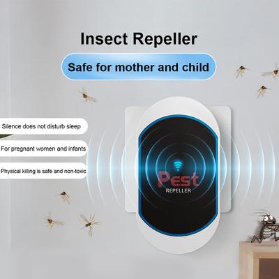 Répulsif électronique ultrasonique multifonctionnel pour insectes, conversion de fréquence intelligente, mini répulsif physique pour moustiques domestique