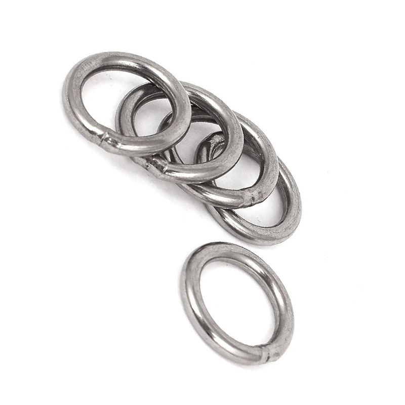 Feb.20Mm X 3Mm Stainless Steel Webbing Strapping Welded O Rings 30 Pcs
