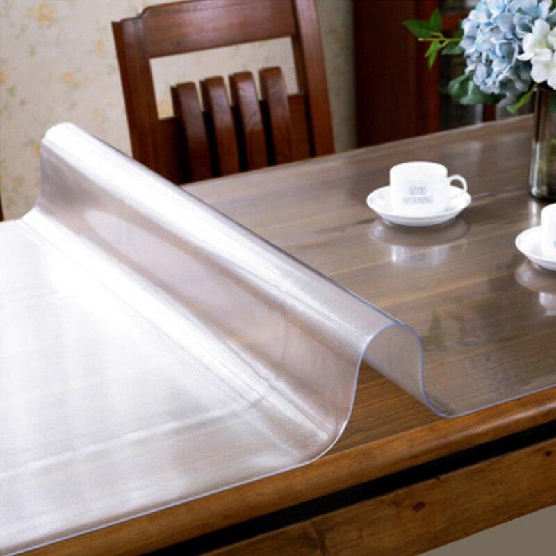 Transparent Countertop Waterproof Coffee Table Coffee Mat Oil-resistant and anti-skid Soft Plastic Glass Countertop TV Kitchenware | Countertops (60x1
