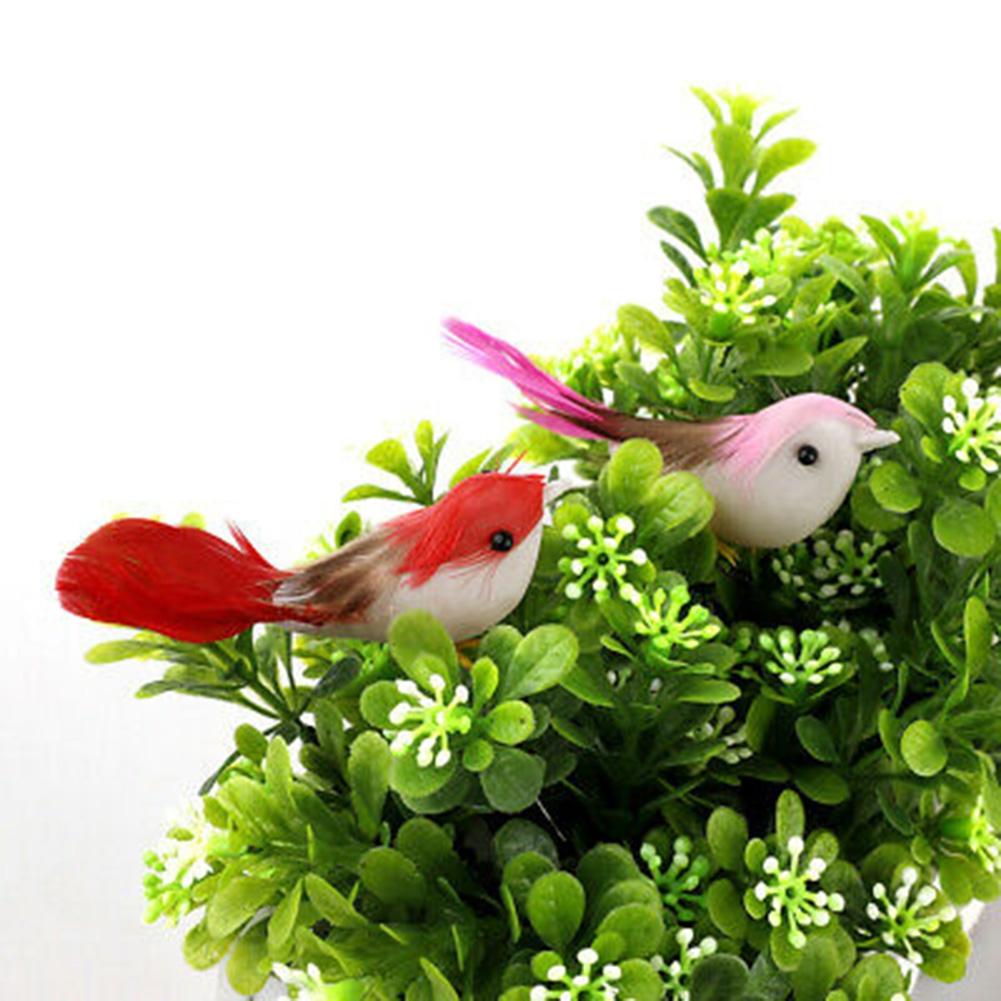 Simulation Feather Bird Mini Foam Home Garden Decor 10 X 6cm