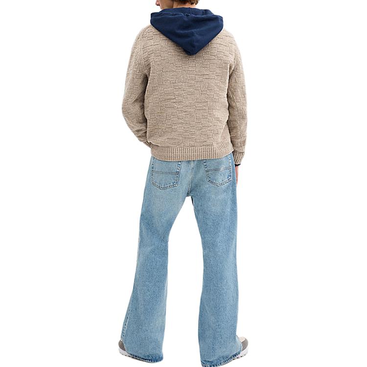 Coach FW24 Letter Embroidery Crew Neck Pullover Sweater Men sweater Light-Brown CT065-OTM