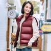Autumn and Winter Down New Stand-up Collar Down Vest Women Wear Fashionable Stacking Thickened Thermal Vest Tide
