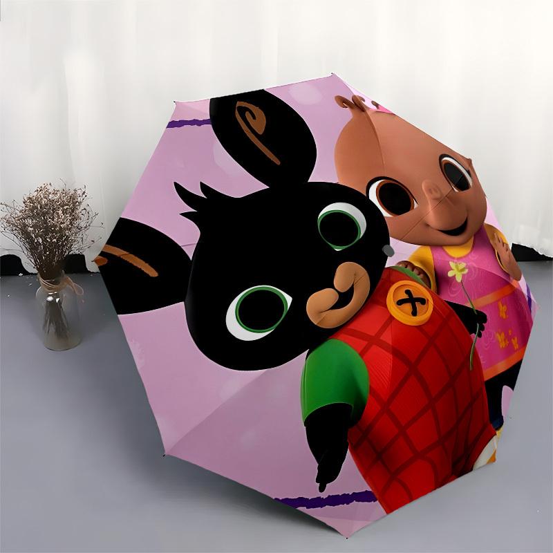 Bing, Friends Automatic Opening and Closing, 8 rib Structure Portable Umbrella, Suitable for Men and Women in All Seasons Perfect Gift for