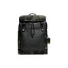 Coach Mochila com Aba 27 Estampada com Cordão Lona Revestida Com Couro Macio Texturizado Mochilas Masculinas Camuflagem Preta C9734-A5F