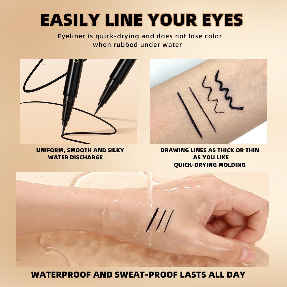 QIBEST 3-in-1 Mini Eyeshadow Palette Pearl Polarised Stereo Matte Natural Non-Flying Eyeshadow Palette