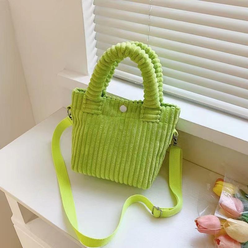 Women's bag corduroy new handbag fashionable sweet shoulder messenger bag