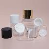 1Pcs Plastic Cream Jar With White Liner Cream /Lotion Bottle Cosmetic Container Refillable Bottles With Spoon