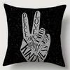 Home Decor Love-Themed Geometric And Peaceful Pillow Covers Pattern Cushion Cover Suitable For Sofa Bedroom Car Pillow Cover