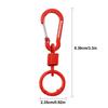 5pcs with Multi-color Spring Hook Key Ring Holder Carabiner  For DIY Jewelry Accessories