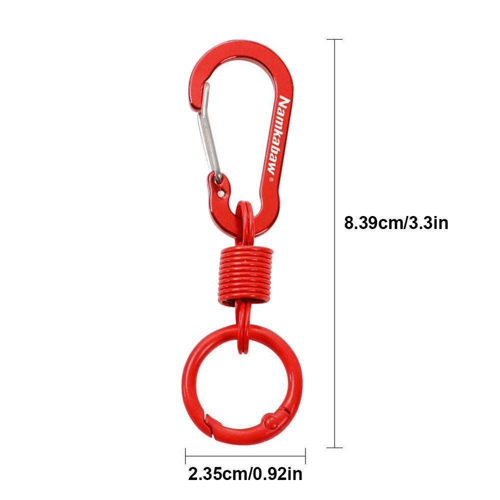 5pcs with Multi-color Spring Hook Key Ring Holder Carabiner For DIY Jewelry Accessories